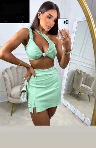 Conjunto short saia + Cropped 