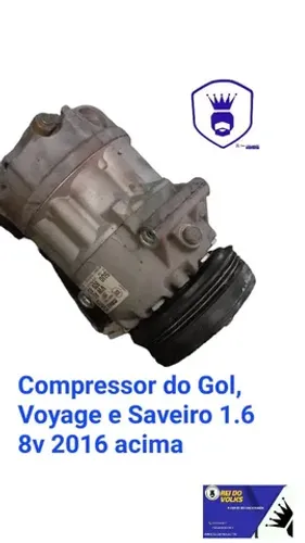 Compressor Gol, Saveiro 1.6 8v 2016 acima