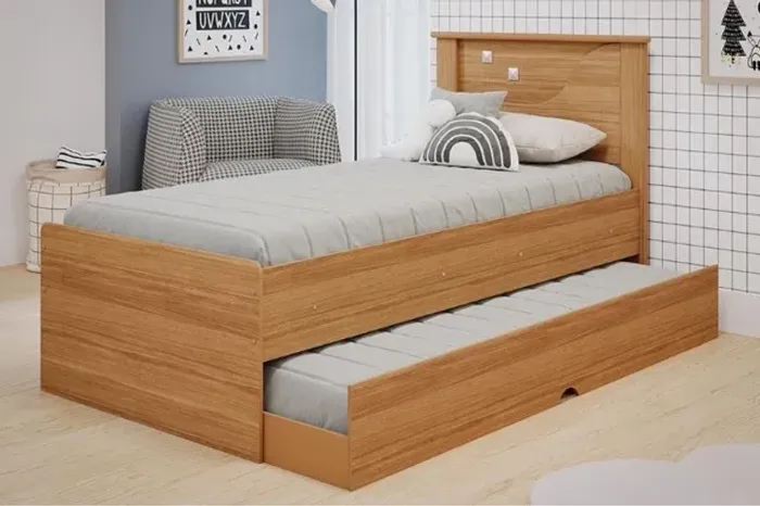  Cama Solteiro com Auxiliar Bianca r7
