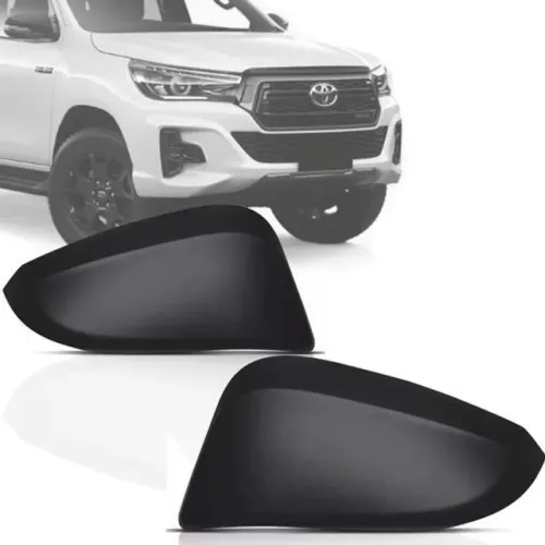 Capa de Retrovisor Toyota Hilux 2016 - CS CD - Superior Preto - LD LE - Metagal
