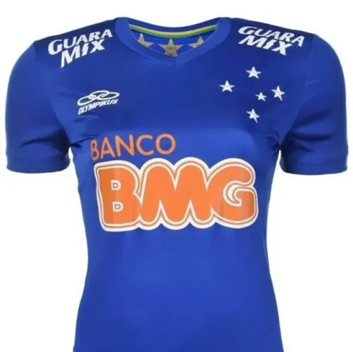 Camisa Olympikus Cruzeiro I 2014 Feminino c/ patch