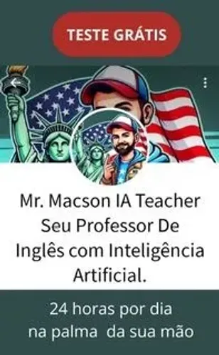 IA Teacher - Inglês 24 horas / 7 Dias por Semana no seu WhatsApp