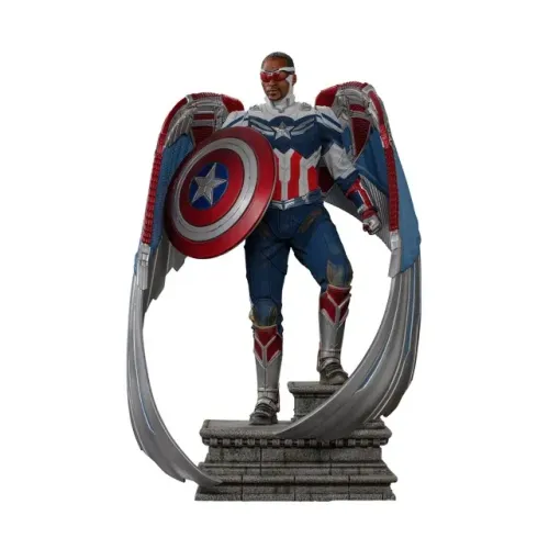 Captain America Sam Wilson (Closed Wings) - IRON STUDIOS Colecionável