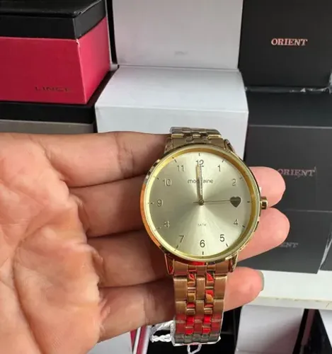 Relógio mondaine feminino original com garantia, a prova dágua