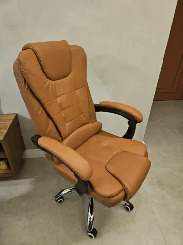 Cadeiras de escritório presidente luxo - NOVA com garantia e parcelamento MARROM/CARAMELO