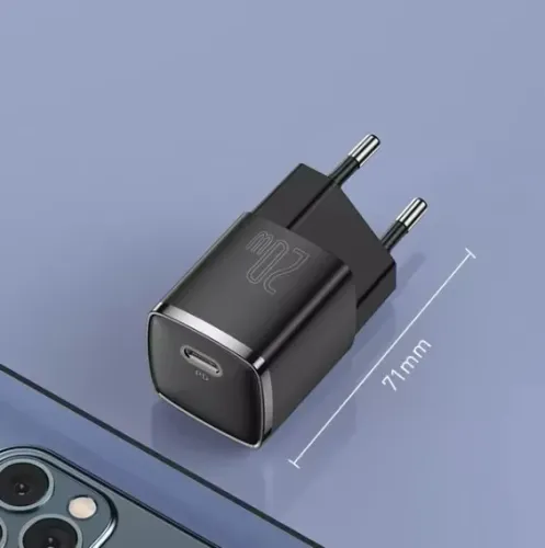 Carregador Baseus turbo 20W Tipo C PD Carregador Rápido