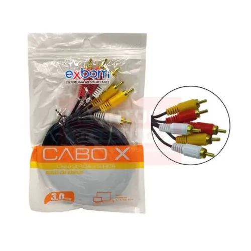 Cabo 3RCA/3RCA