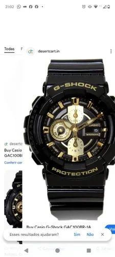 Relógio G-Shock GAC100BR-1A Preto