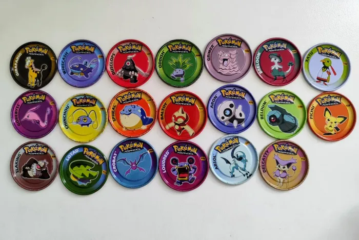 Lote 20 tazos Pokémon Advanced Panini