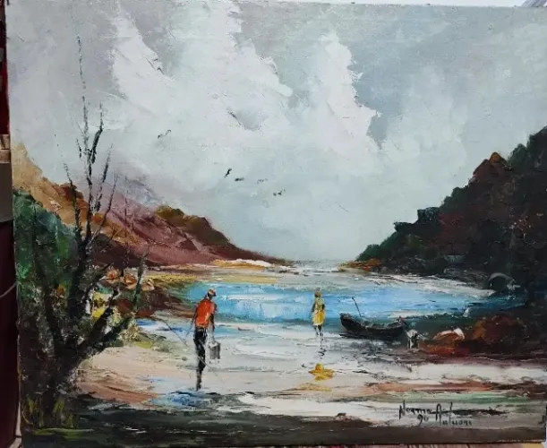 Quadro Óleo sobre Tela espatulado - Artista Norma Autuori...