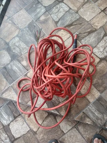 Mult cabo de áudio 20 metros,com mult soquete  