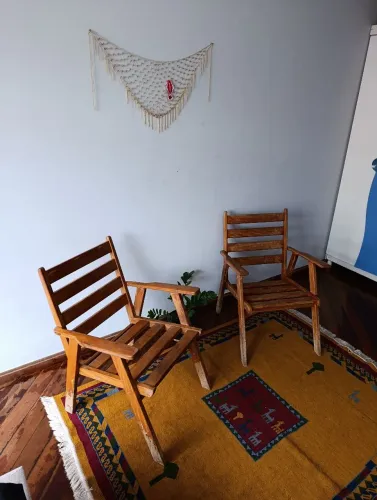 Cadeira Poltrona de madeira para jardim ou varanda