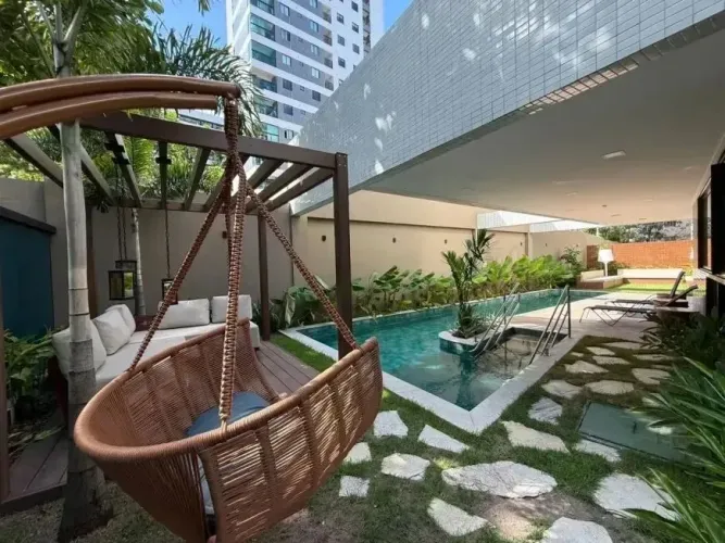 SA/YT FLAT DECORADO ALTO PADRÃO EM CASA FORTE