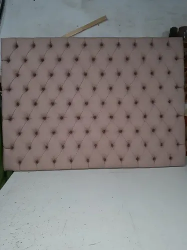 Cabeceira de Cama em linho rose modelo capitone 