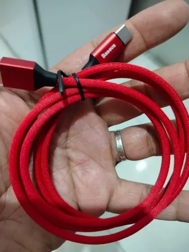 Cabo USB Tipo C Baseus 1 Metro Vermelho