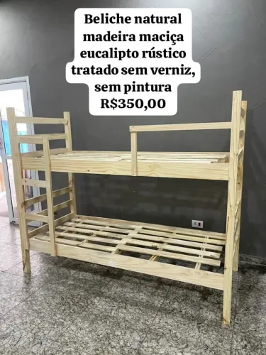 BELICHE MADEIRA MACIÇA  EUCALIPTO RÚSTICO TRATADO NOVA A PARTIR DE R$ 350,00