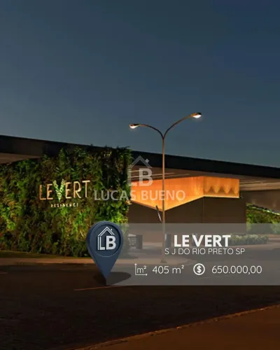 Terreno em Condomínio LE VERT Iguatemi, São José do Rio Preto/SP