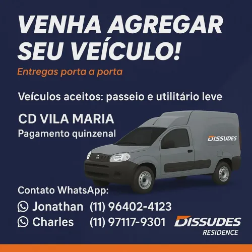 Agrega-se veículos para entregas