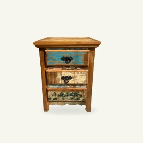 Mesa De Cabeceira 45x42cm em madeira maciça - Sob encomenda