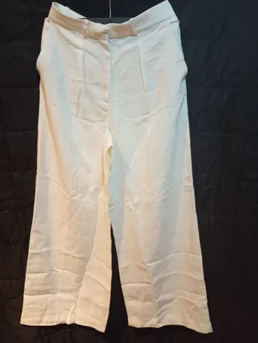 Calça mistura linho Zw collection Zara