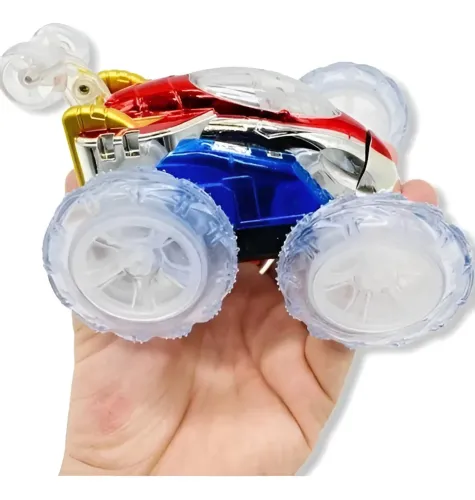 Carrinho Controle Remoto Maluco Carro Gira 360º Com Luz