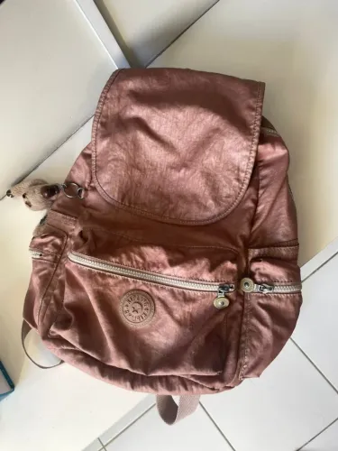 Mochila Kipling Rosa Metálico