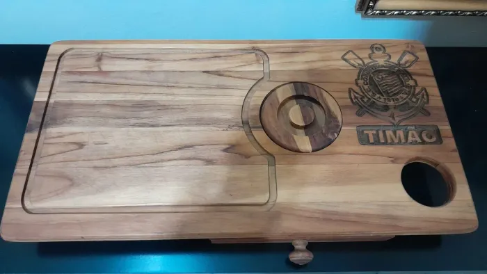 Tábua de Churrasco Personalizada - Corinthians