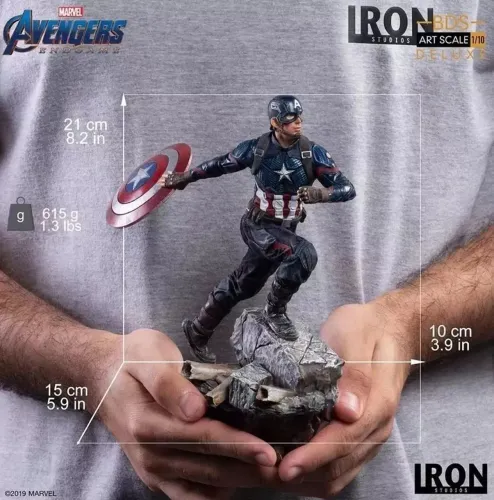 Capitão América Deluxe Endgame 1/10 Iron Studios
