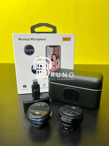 Microfone sem fio Lapela IPhone TipoC