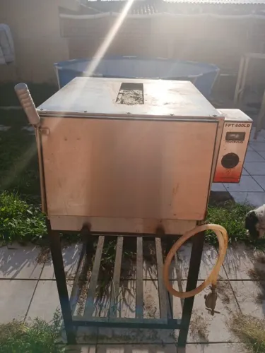 Forno para Pizza ou Pão com 15 esteiras de aluminio