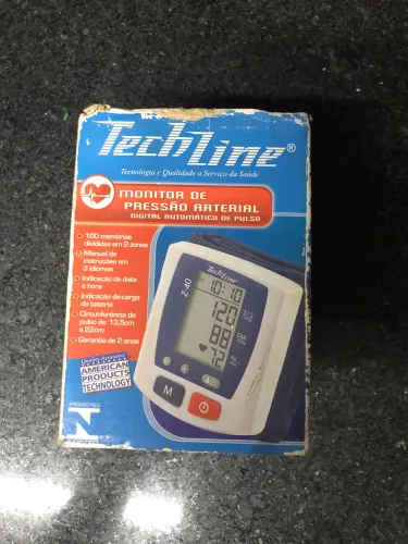 Descrição de Aparelho de Pressão Digital Pulso Techline Z-40.