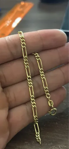 Pulseira MACIÇA 6g ouro 18k modelo 3 por 1