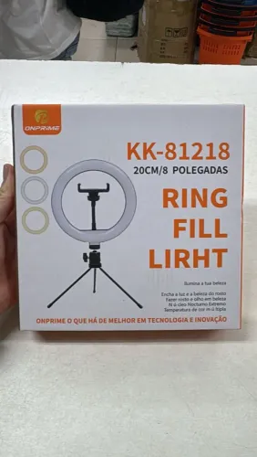 Ring Light KK-81218 20cm com Tripé - Perfeito para Fotos e Vídeos