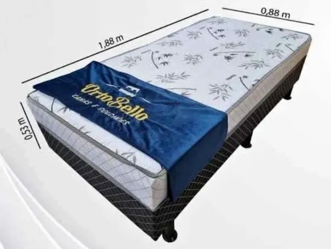 Cama box solteiro Mônaco D26 
