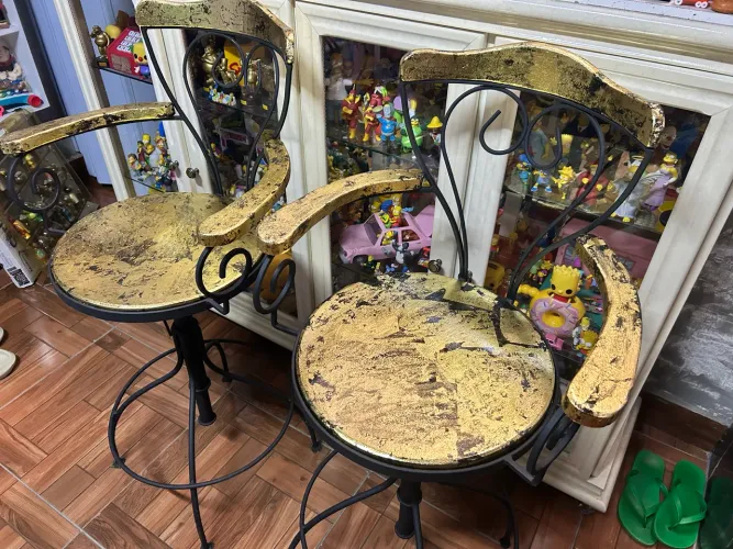 Bancos altos giratorias