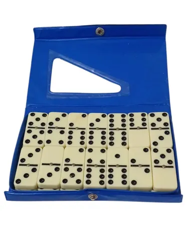 Jogo de Dominó Completo em Estojo QUASE NOVO.
