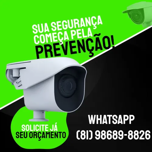 Instalação e manutenção de câmeras.
