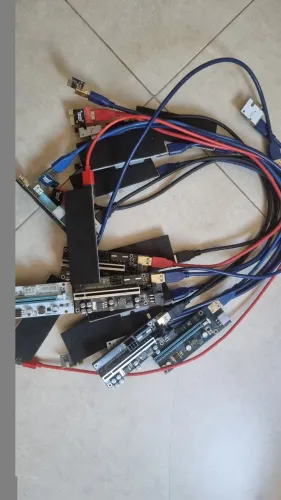 KIT Risers PCI-E conjunto de 12pç promoção!