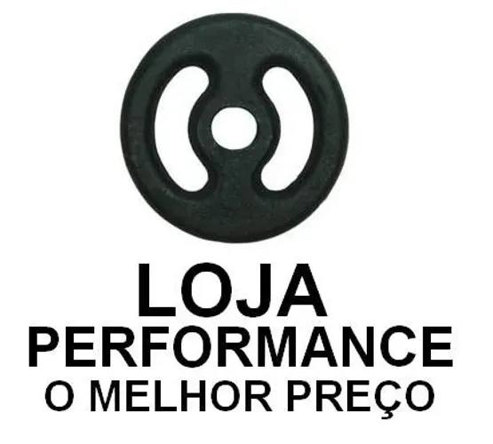 Anilha 10kg ferro Fundido cor preta modelo vazada - Perto do Metrô São Judas