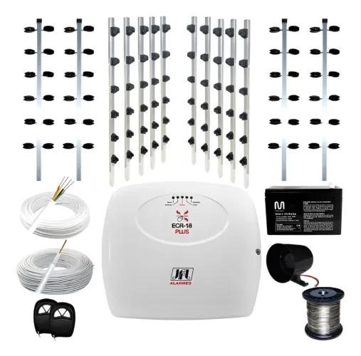 Kit Cerca Elétrica Jfl Ecr 18 90 Metros Big Haste 1m ( venda, instalação e manutenção)