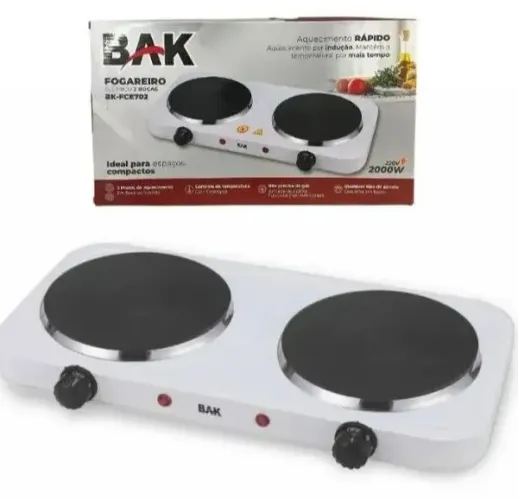 Fogão Elétrico 2 Bocas COOKTOP  2000w 220v