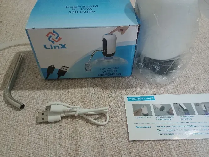 Bomba Elétrica Automática para Galão de Água - Recarregável USB