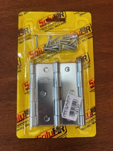 dobradiças galvanizada 3 1/2'' cartela c/3 unidades 