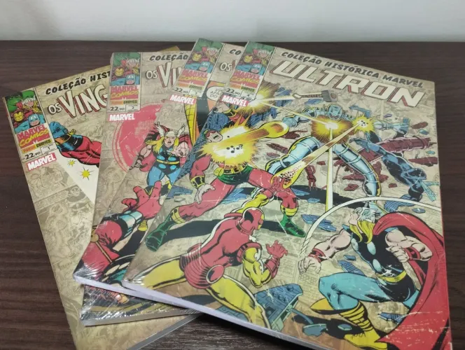 Coleção Histórica Marvel: Vingadores - Números 1, 2, 3 e 4.