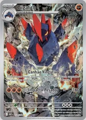 Carta Pokémon Gigalith - Colecionável