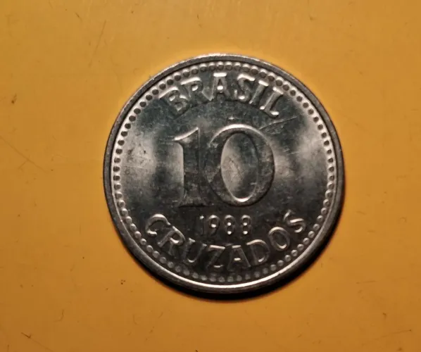 Moeda de 10 Cruzados 1988 para colecionadores 
