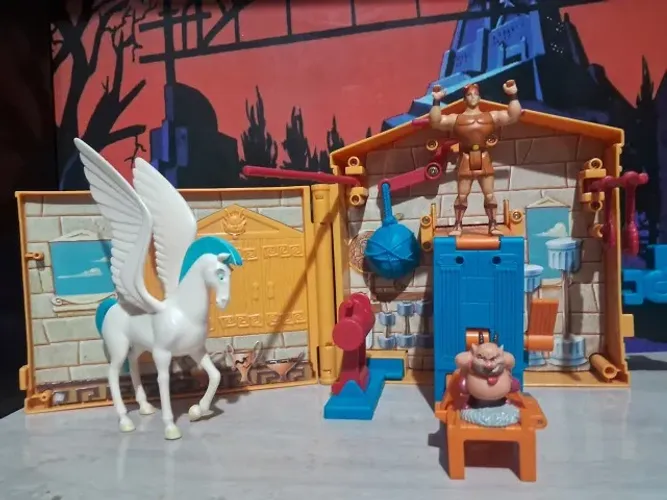 Brinquedo Playset acadêmia Hécules Mattel 1997