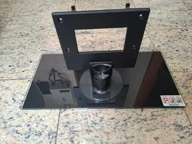 Base Pedestal Vidro TV LG 42sl90 47sl90 Preto