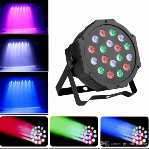 Canhão de Festa Strobo com 18 LEDs - Luatek LK183 Par Led Refletor Luz Rgb Loja Coimbra