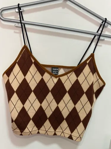 cropped listrado alcinha 